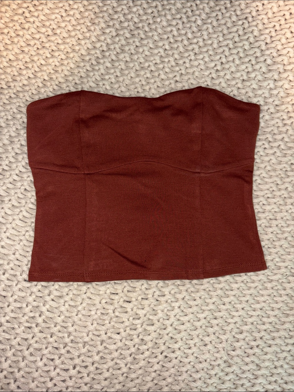 A New Day - Brown Tube Top